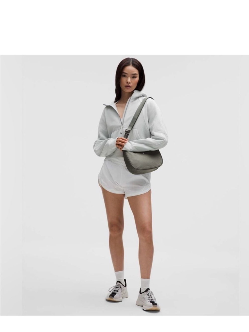 lululemon athletica Olive Grey Crescent Shoulder Bag - Picture 3 of 4